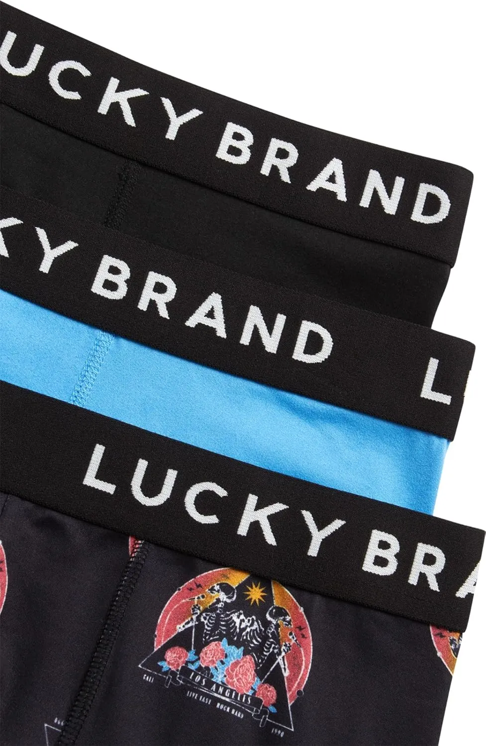 Lucky Brand Mens Boxer Briefs - 3 Pack Super Soft Mens Underwear Boxers Athletic Briefs for Men with Functional Fly (S-XXL)