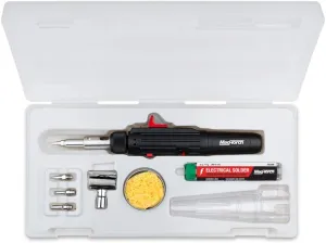 Mag-Torch® Detail Pen Torch Kit - Pen Style Butane Torch with Seven Interchangeable Tips, Solder, and Storage Case for Jewelry Repair, Heat Shrinking Wire, and Electrical Soldering