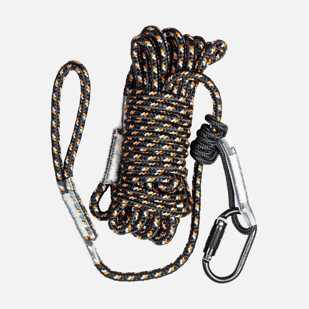 Malta Hunting Safety 30-Foot Reflective Lifeline Rope Set for Tree Stand Hunting Safety Harness, 300 lbs. Rated