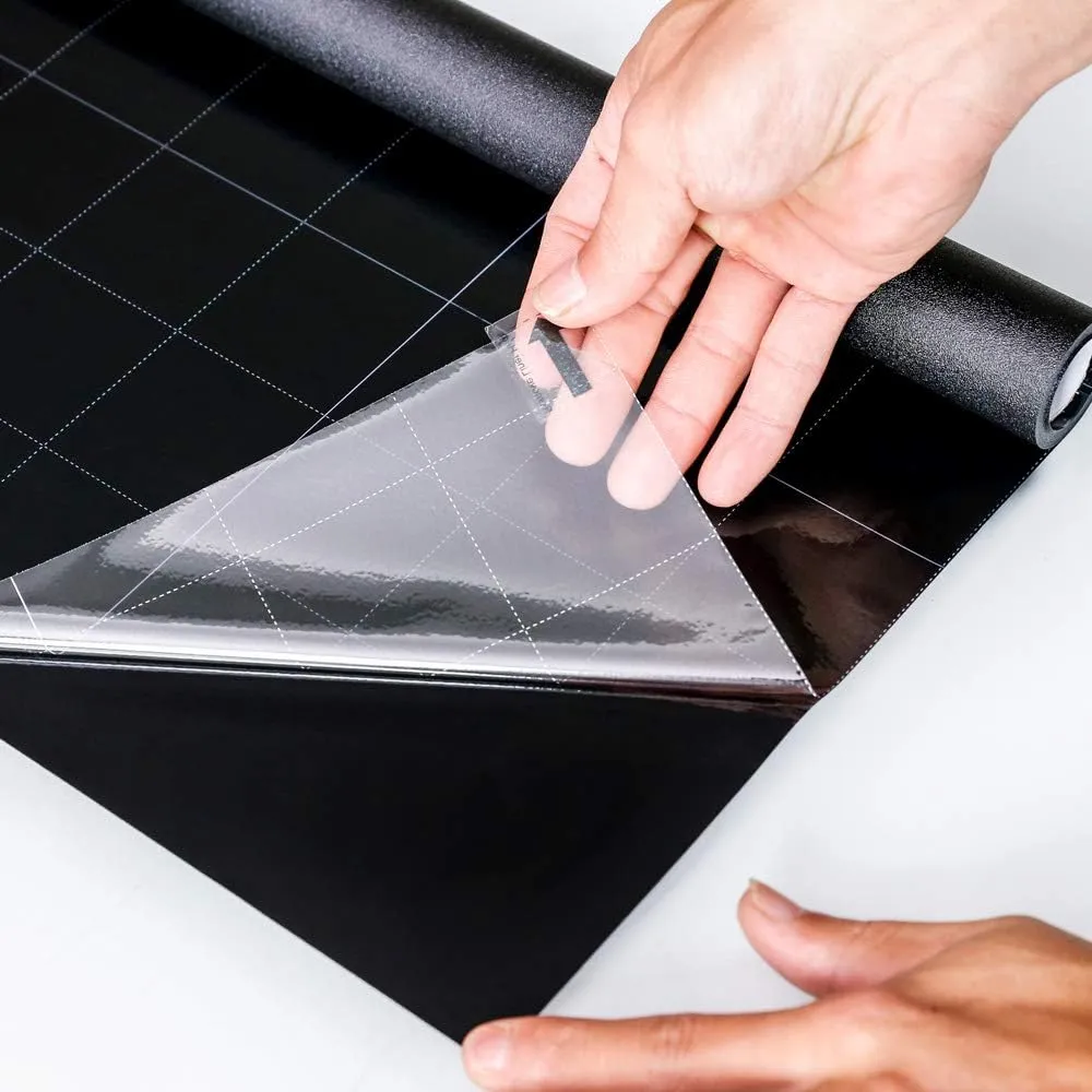 Mangobox Static Cling Total Blackout Window Film 100% UV Blocking Window Darkening Film Black Opaque Privacy Window Tint Removable Plastic Glass Covering (35.4X118.1inches)