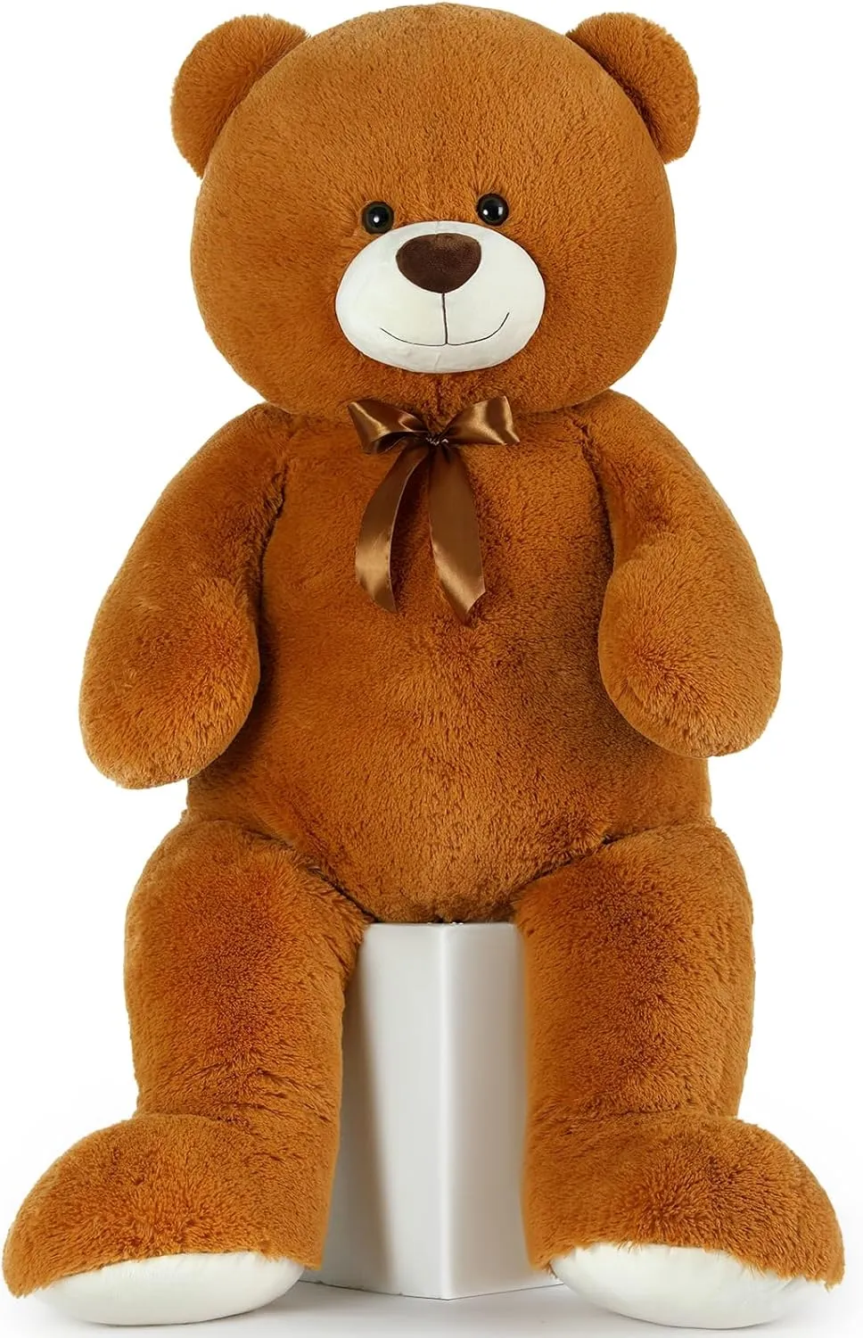 MaoGoLan 4ft Giant Teddy Bear Big Stuffed Animal 47 inch Large Brown Teddy Bear for Kids Girls Baby Shower Centerpieces Decorations, Christmas Birthday Gift