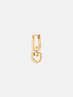 Maria Black Carabiner Huggie Set Earring 22K Yellow Gold Plated