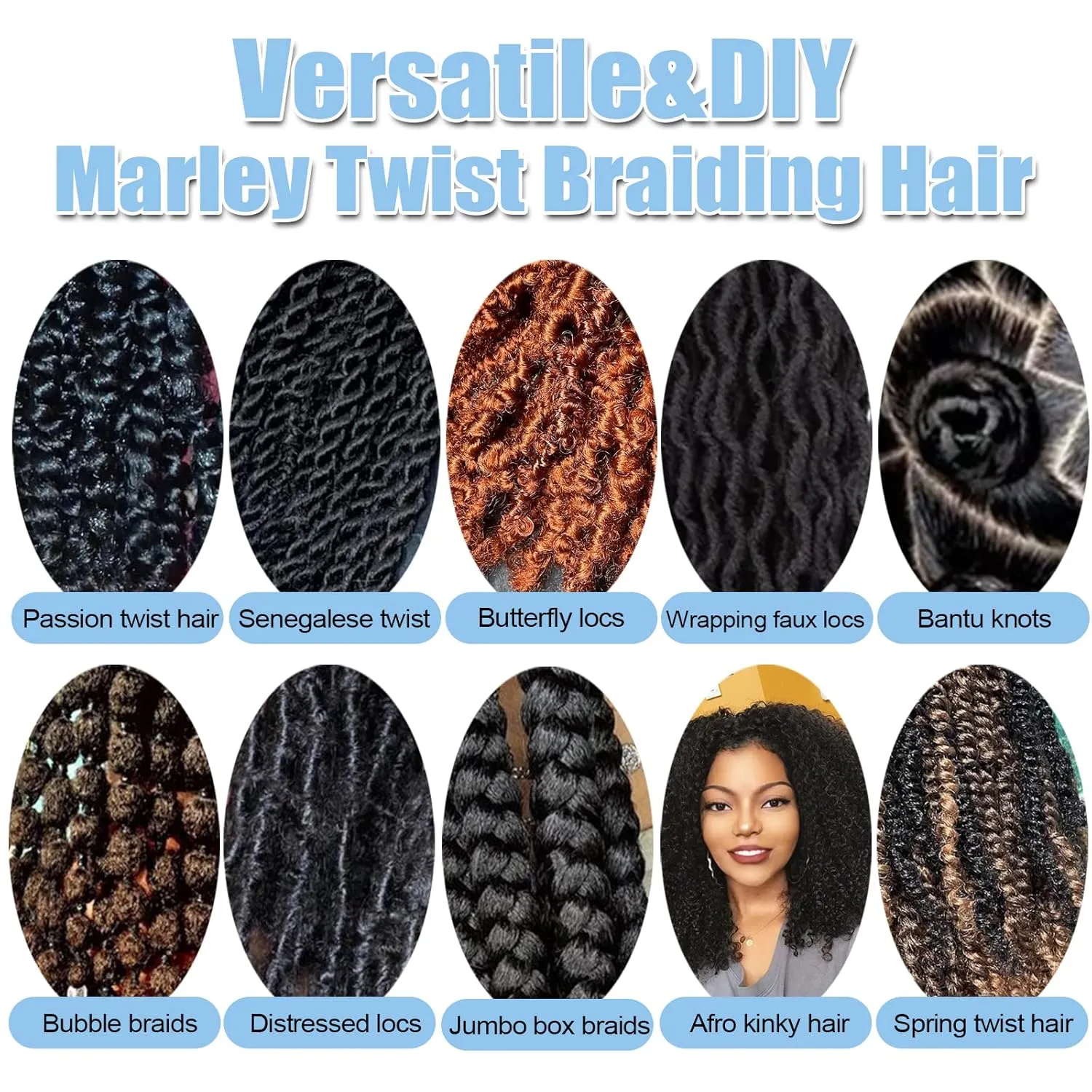Marley Twist Braiding Hair 4# Marley Hair 12 Inch Afro Cuban Twist Hair for Spring Twist Hair Faux Locs Soft Locs Butterfly Locs Crochet Hair Passion Twist Hair Kinky Twist Braiding Hair Extensions
