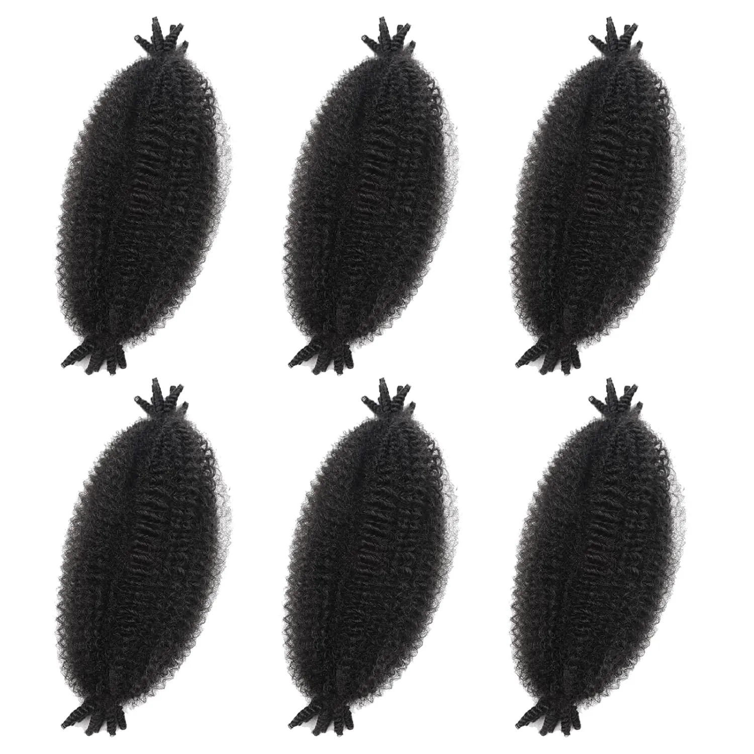 Marley Twist Braiding Hair Color 2 Marley Hair for Soft Locs Passion Twist Hair Cuban Spring Afro Twist Hair Crochet Braids Faux Locs Crochet Hair 12 Inch(6 Packs,2#)