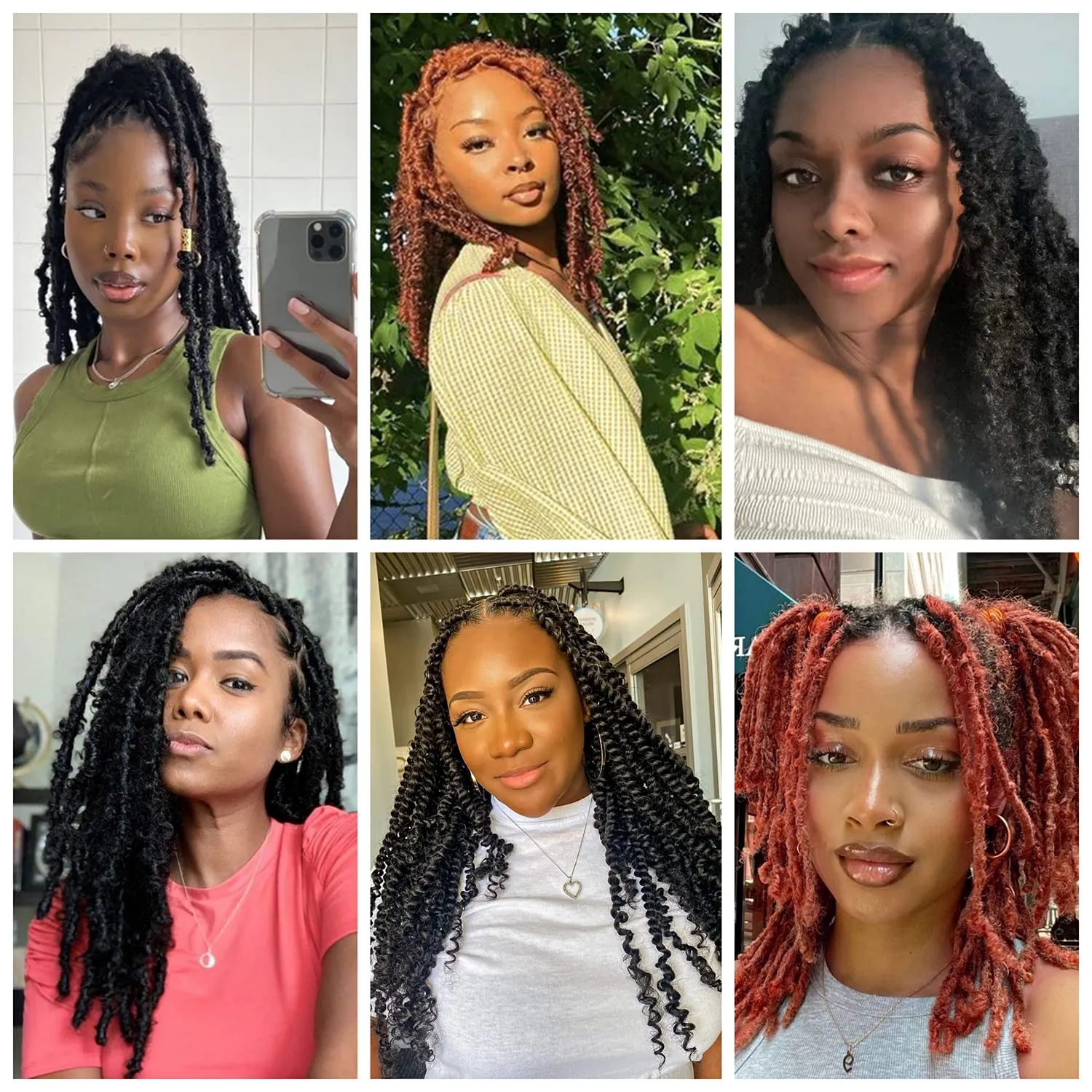 Marley Twist Braiding Hair Color 2 Marley Hair for Soft Locs Passion Twist Hair Cuban Spring Afro Twist Hair Crochet Braids Faux Locs Crochet Hair 12 Inch(6 Packs,2#)