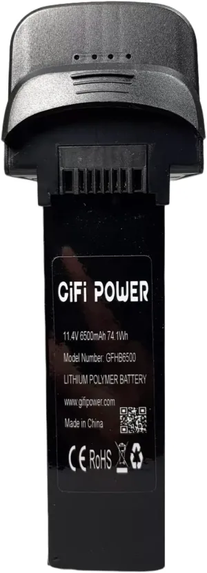 MaximalPower 11.4V 6500mAh Battery Compatible for Hubsan Zino Pro , Zino Pro  Plus Drone (1 Pack)