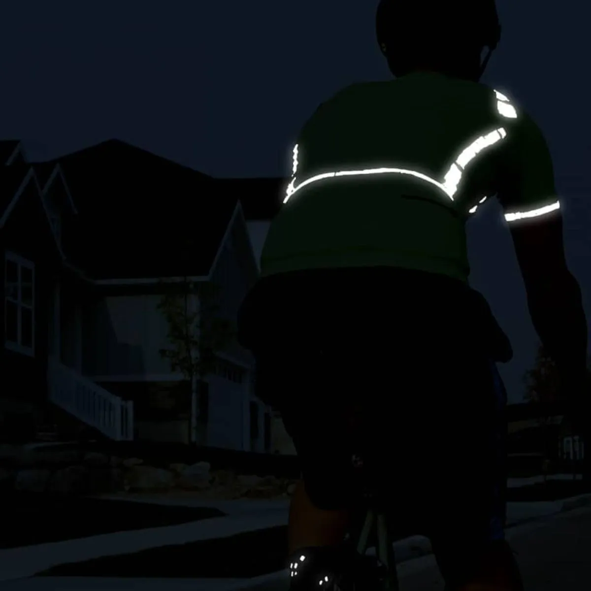 Men's Cycling Jersey High-Visibility – Reflective Shirt, Breathable, Moisture-Wicking Bike Shirt for Road Safety