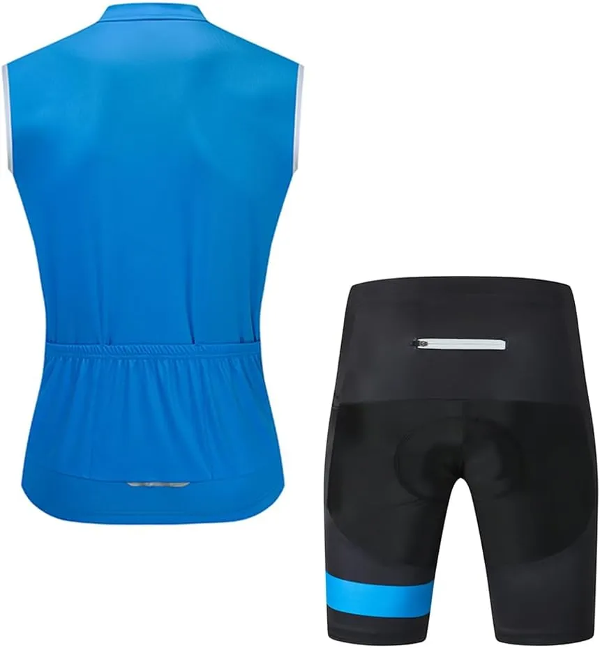 Men's Cycling Jersey Sleeveless Tops Clothing Bike Shirts Vest Breathable Bicycle Clothing Jacket