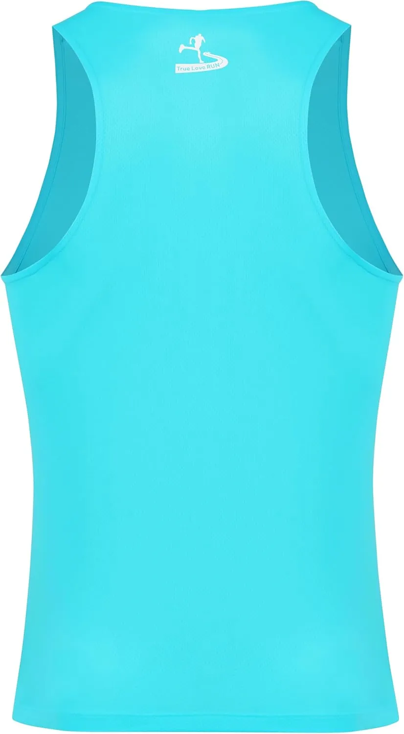 Men's Running Tank Top Ultra Lightweight Marathon Singlet Shirts Dry Fit Workout Sleeveless T-Shirt
