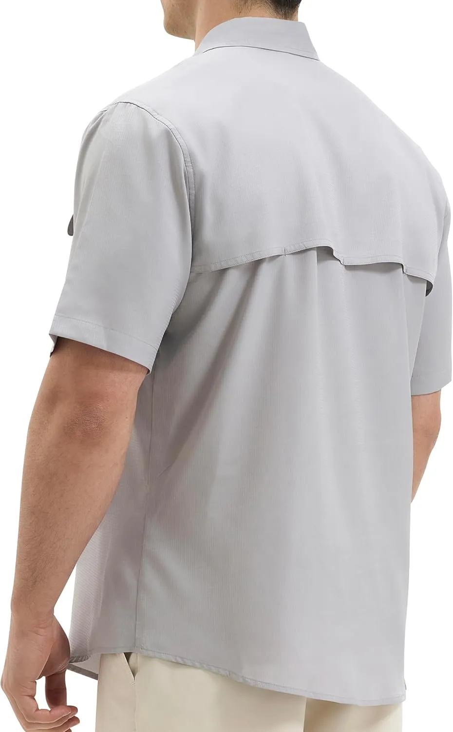 Mens Short Sleeve Sun UV Protection Shirt Cooling Quick Dry Fishing Shirts for Travel Outdoor Camping Hiking UPF 50 