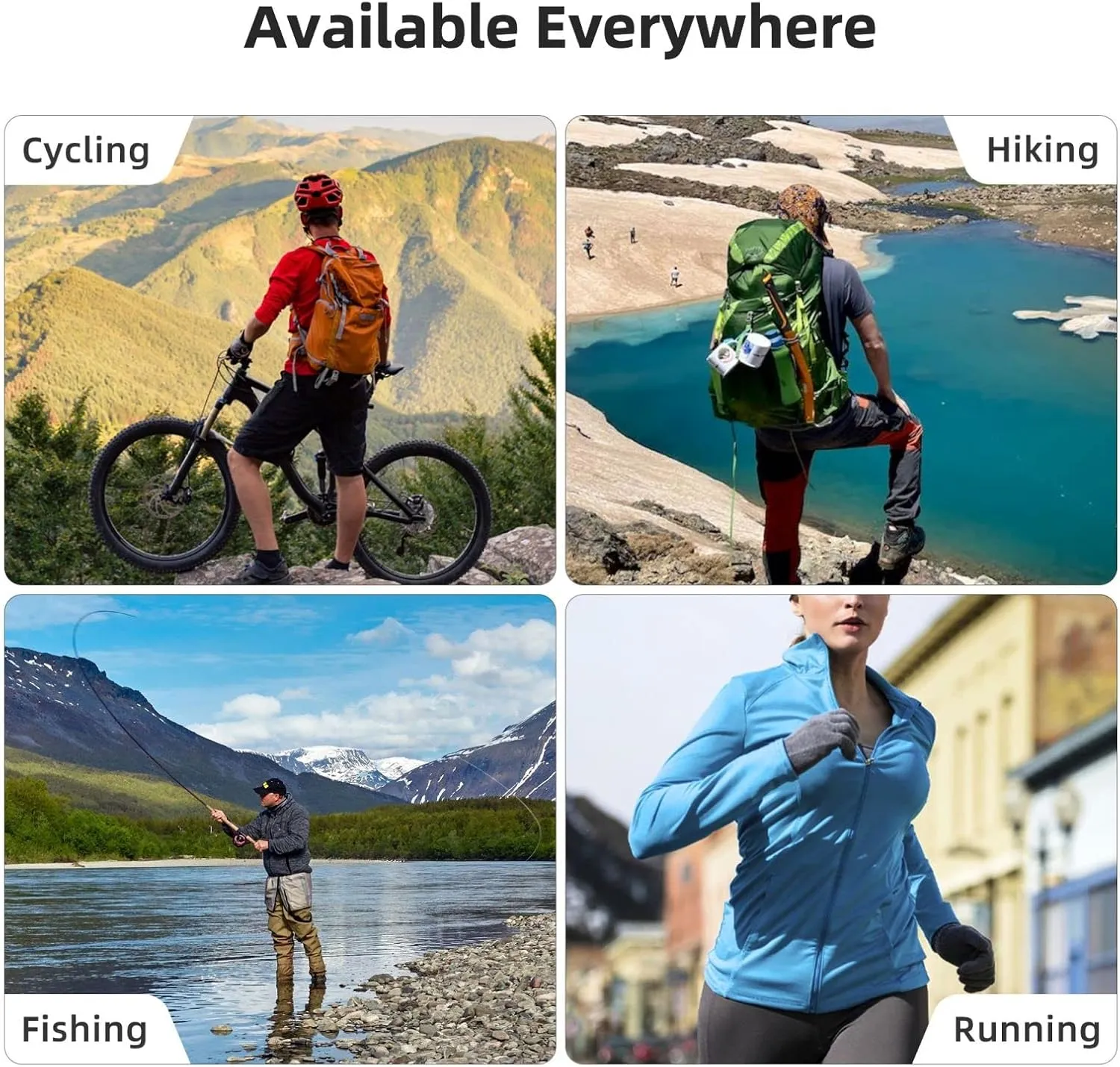 Men's Sun Protection Jacket UPF 50  Full Zipper Long Sleeve UV Hoodie Shirt Polar Bear Ice Women's Outdoor Jacket