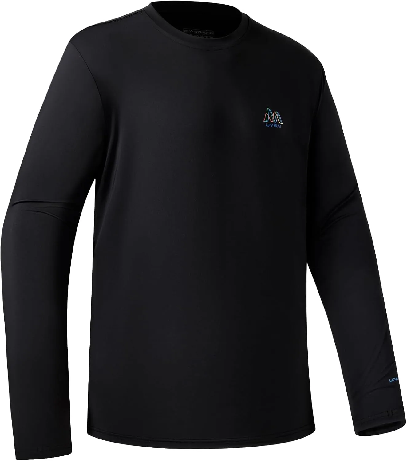 Men’s UPF 50  Long Sleeve Performance T-Shirts Permanent UV Protective Quick Dry for Everyday Hiking Fishing Beach