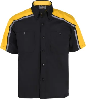 Men’s Work Shirt- Mechanical/Industrial Work Shirt with Reflective Horizontal Lining