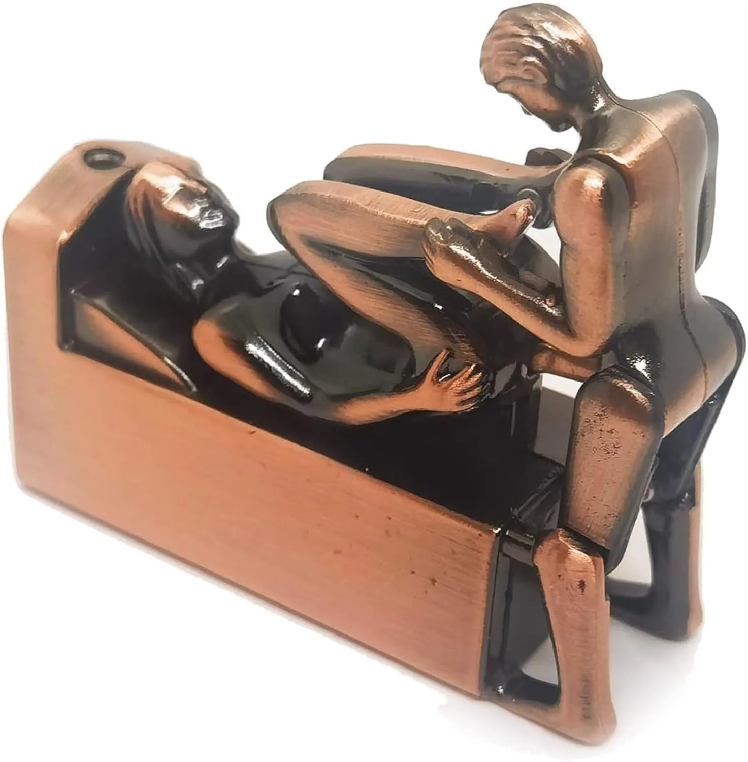 Metal Sex Butane Torch Lighter, Adults Novelty Creative Sexy Refillable Adjustable Jet Flame Torch Lighter, Cool Cigar Lighter Desktop Portable Lighter with Sex Noise Men's Smoking, Decor, Gift(C)
