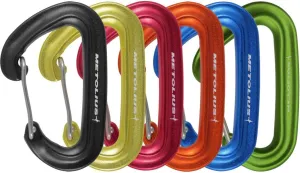 Metolius F.S. Mini II Jet Carabiner Set - 6-Pack Blue/Yellow/Orange/Red/Black/Green, 6-Pack