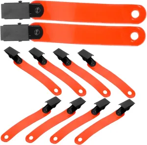 Milisten Fluorescent Label Holder Reflector Driveway Markers Trail Markers Clips for Hanging Reflective Gear