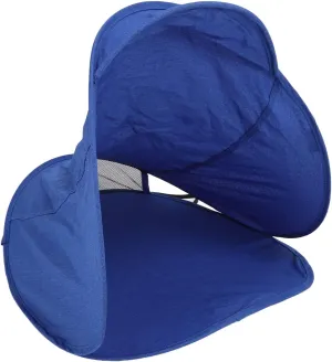Mini Head Pop Up Tent, Blue Ultralight Folding Sunshade, 99% UV Protection, Automatic Opening and Closing, with Storage Bag, Suitable for Beach, Park, Camping and Other Outdoor Activities