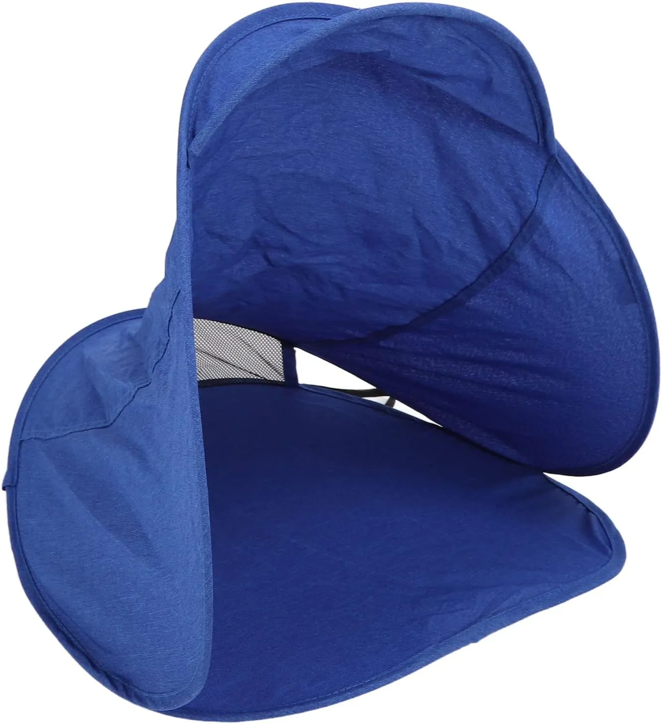 Mini Head Pop Up Tent, Blue Ultralight Folding Sunshade, 99% UV Protection, Automatic Opening and Closing, with Storage Bag, Suitable for Beach, Park, Camping and Other Outdoor Activities