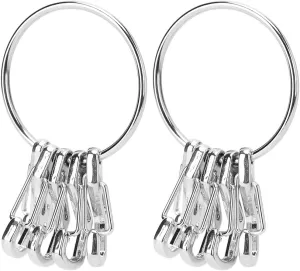 Mini Spring Clip Hook 15kg Bearing Keychain Key Rings Quick Link Carabiner Tool Set