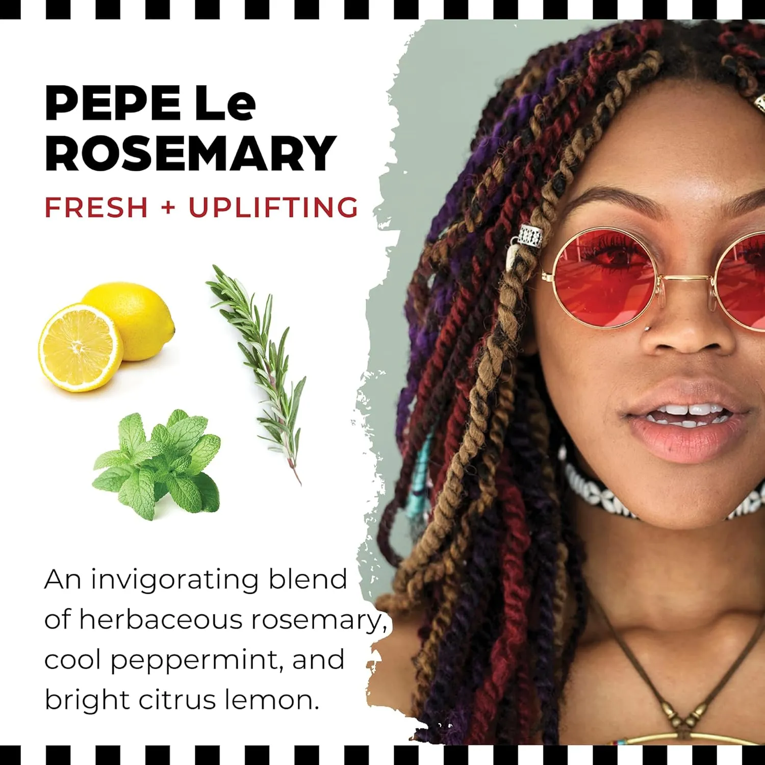 Moisturizing Loc and Braid Spray for Dreads, Box Braids & Itchy Scalp - Vegan Hair Products with Rosemary & Peppermint