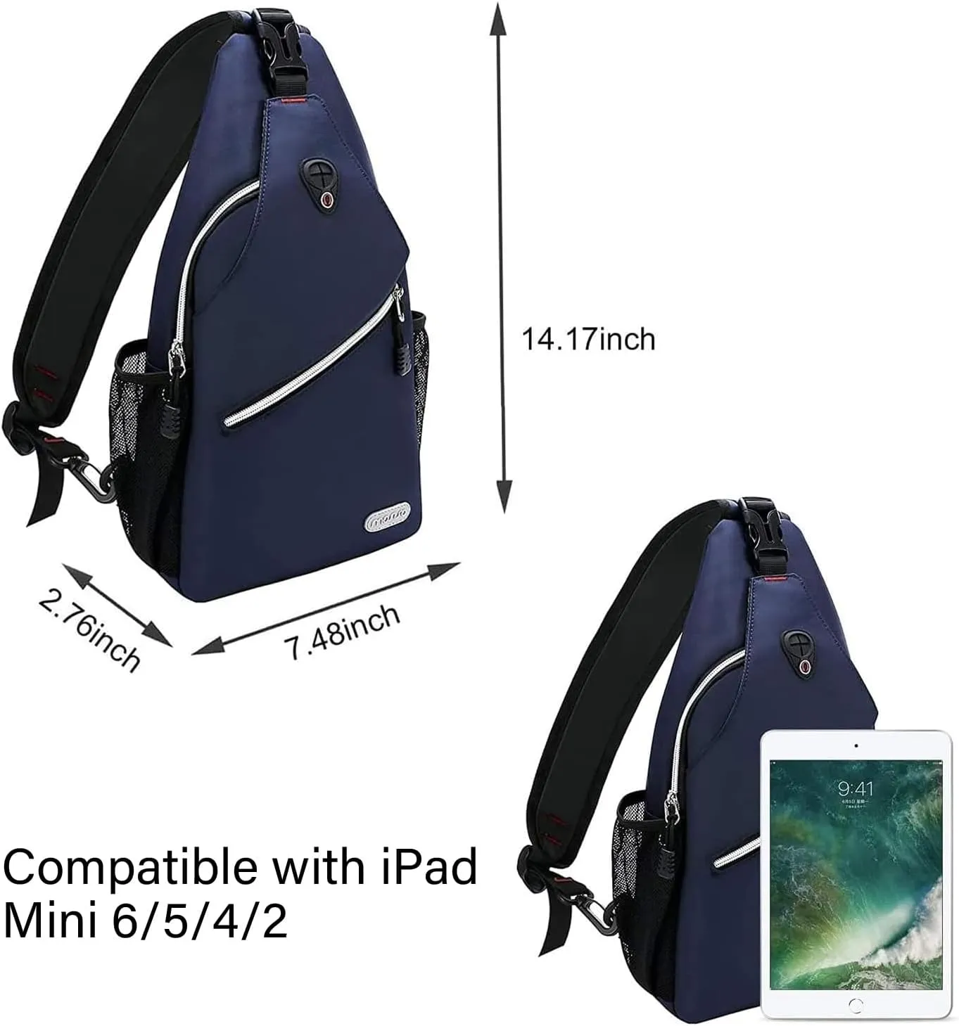 MOSISO Mini Sling Backpack,Small Hiking Daypack Travel Outdoor Casual Sports Bag