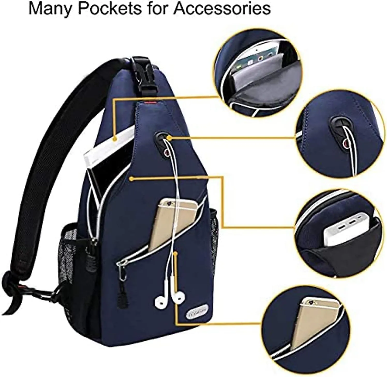 MOSISO Mini Sling Backpack,Small Hiking Daypack Travel Outdoor Casual Sports Bag
