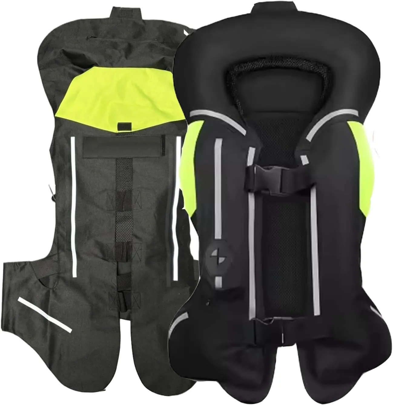Motorcycle Air Bag Vest Lightweight, Wearable Air Bag Horse, With Reflective Tape With Neck And Tail Airbags