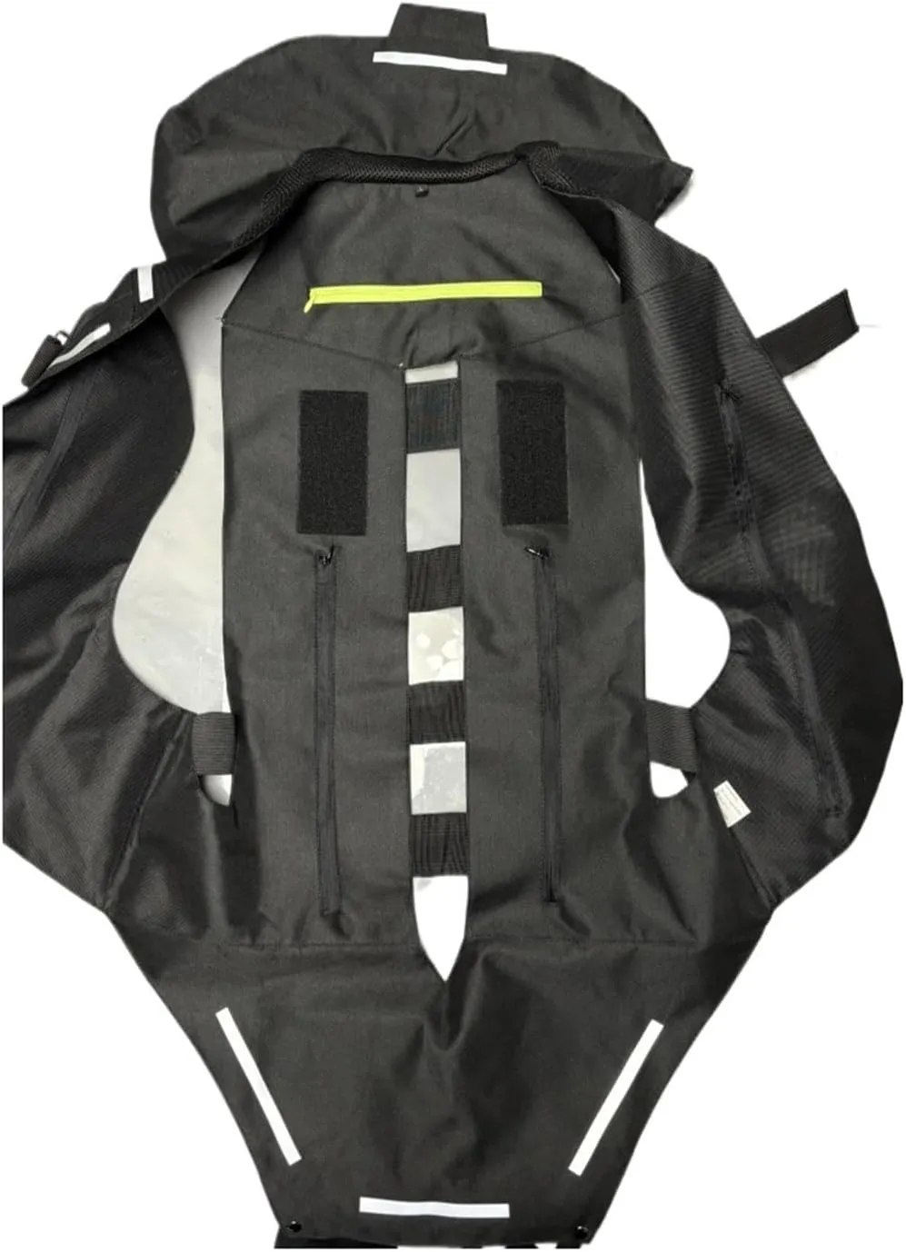 Motorcycle Airbag Vest Adjustable Vest, Unisex, With Reflective Tape, Back Protector, Equestrian Safety