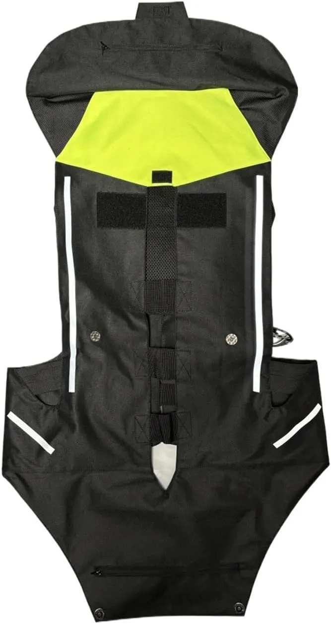 Motorcycle Airbag Vest Adjustable Vest, Unisex, With Reflective Tape, Back Protector, Equestrian Safety