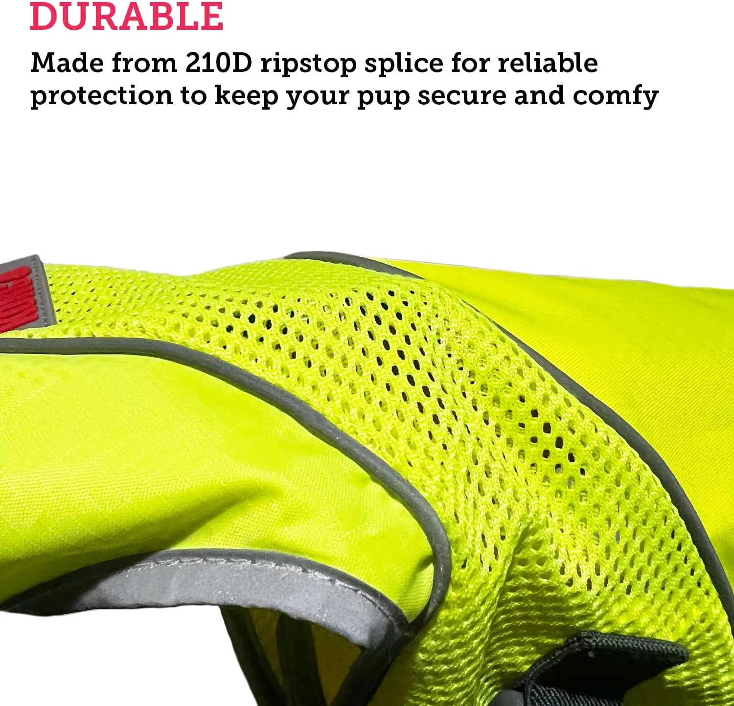 Mountain High Visibility Dog Safety Vest, Reflective Jacket Apparel for Low Light Conditions Outdoors, Walking, and Running, Small Medium and Large Dogs (X-Small), Neon Green