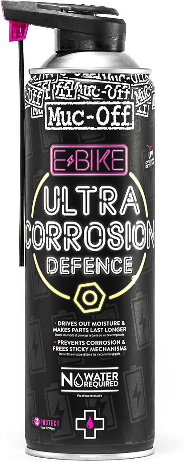 Muc Off 1112 E-Bike Ultra-Corrosion Defence, 485 Millilitres - Advanced Anti-Corrosive Protection Spray for Electric Bikes - Prevents and Dissolves Rust
