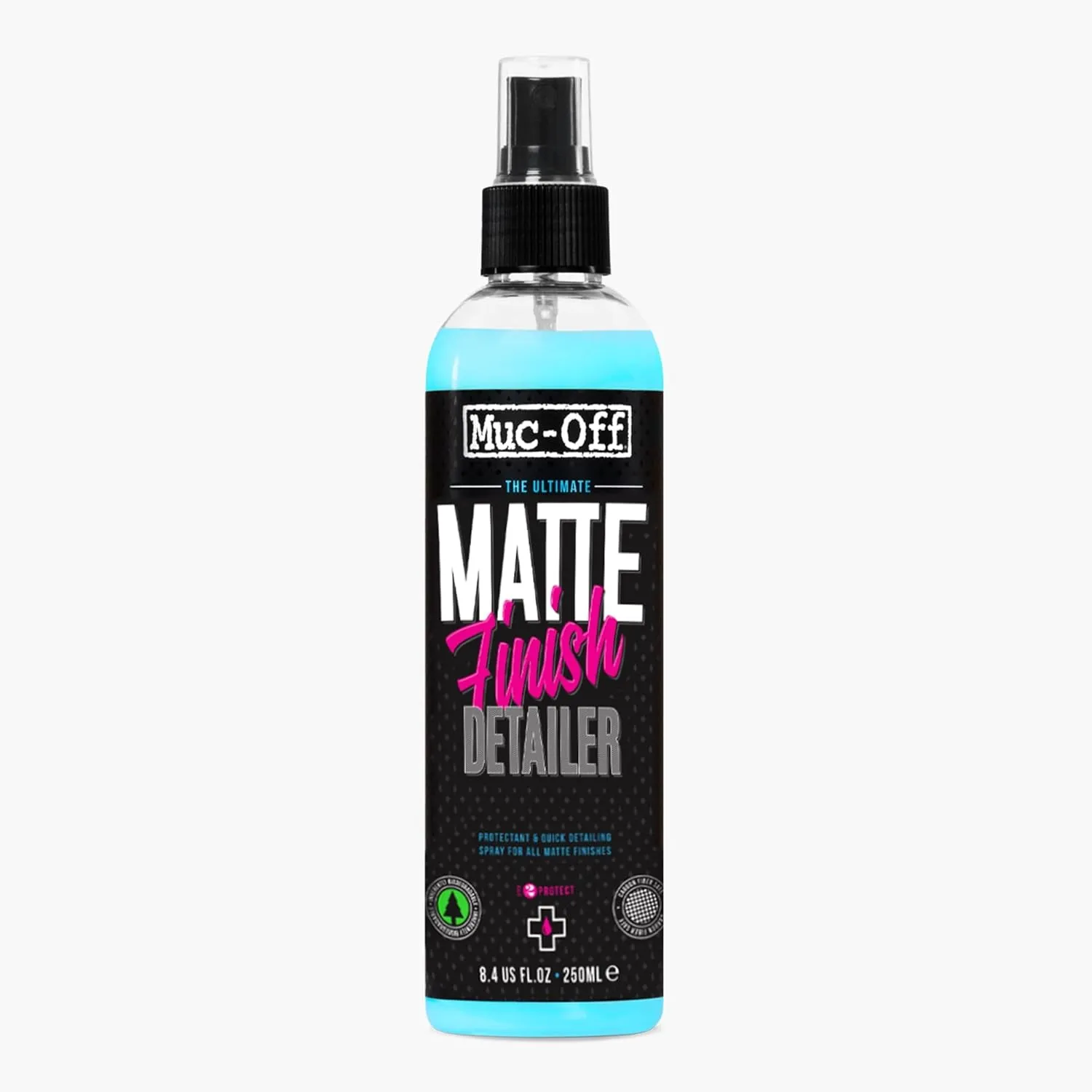 Muc-Off Matt Finish Detailer, 8.5 fl oz - Premium Bike Protection Spray for MTB/Gravel/Road Bikes - Post-Wash Bike Protector for Matt and Satin Finishes