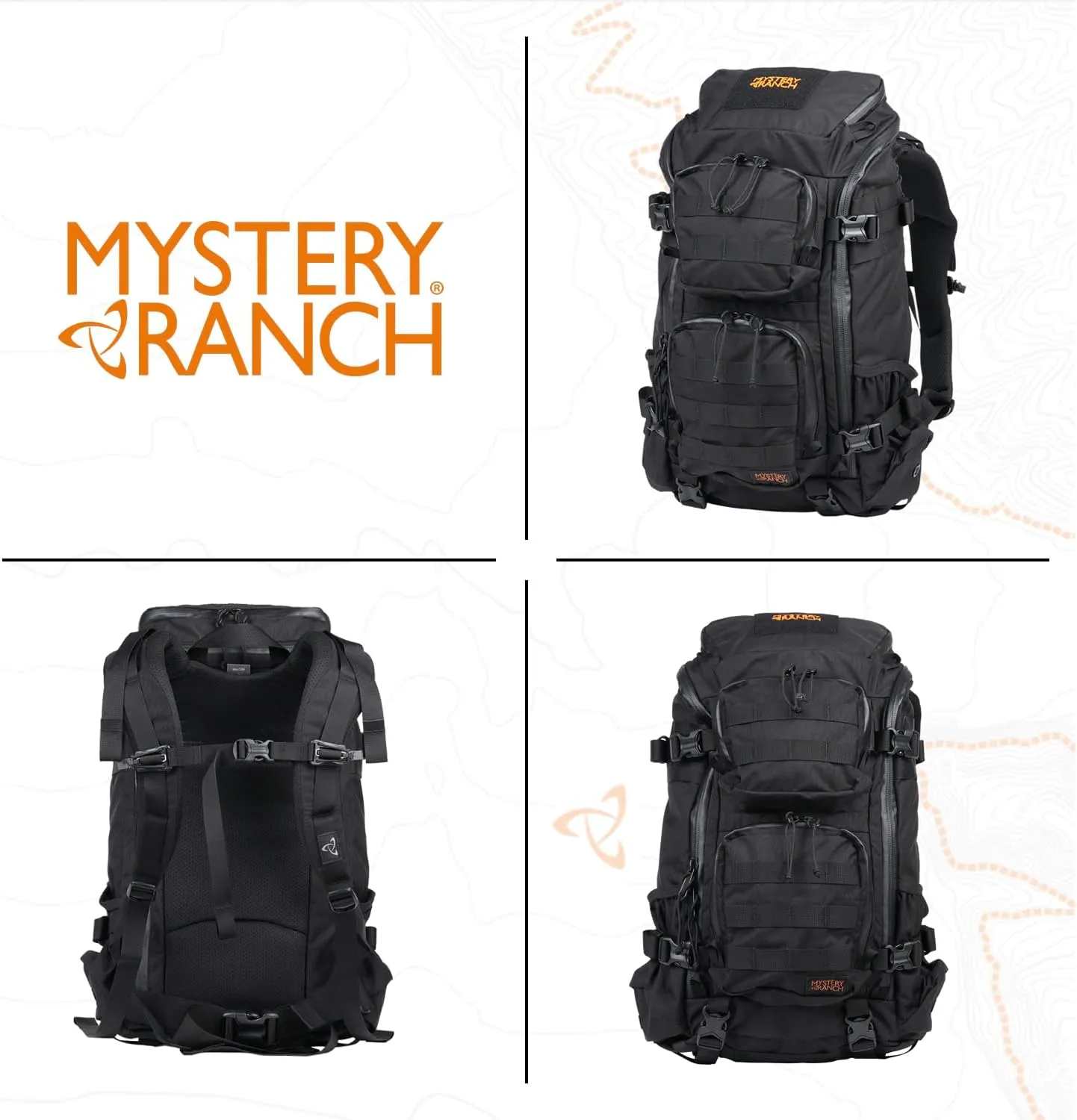 Mystery Ranch Blitz 30 Backpack - Tactical Daypack Molle Hiking Packs, 30L, S/M, Black