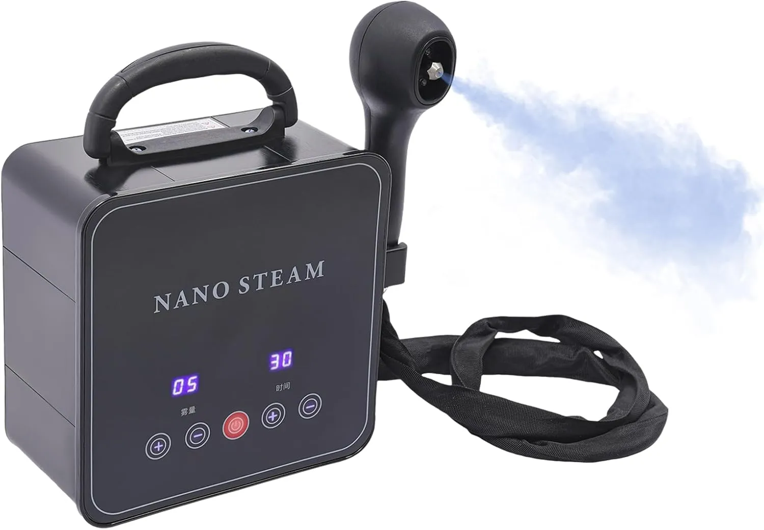 Nano Hair Steamer with Digital Display, Professional 4-in-1 Hair Care System for Deep Conditioning, Coloring & Scalp Care, Adjustable Mist (8.5ft Spray), 1750W Salon-Grade Steamer for Home Use