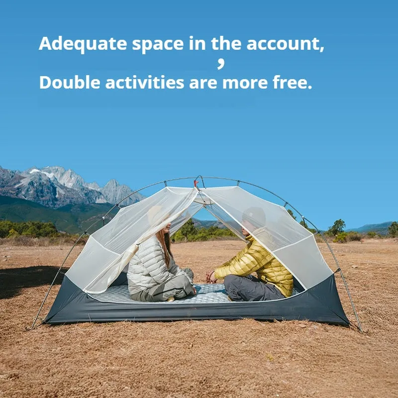 Naturehike MONGAR Series UL Tent Portable Ultralight 1 and 2 Person 15D Nylon Rainproof Expandable Canopy Double Layer Camping Outdoor Hiking Backpacking Cycling Tent