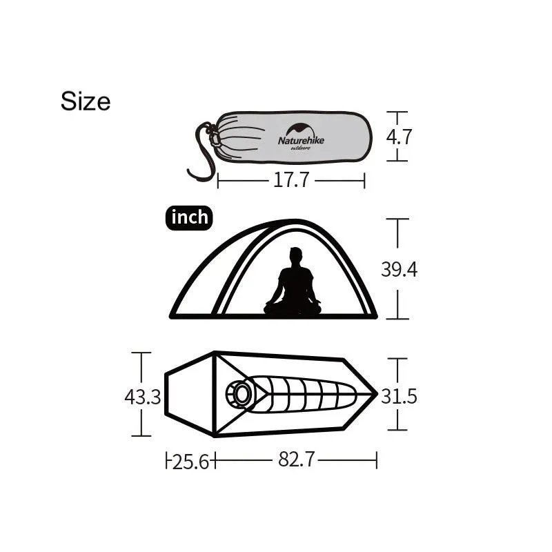 Naturehike Ultralight Tent Cloud Up One (1 Person)