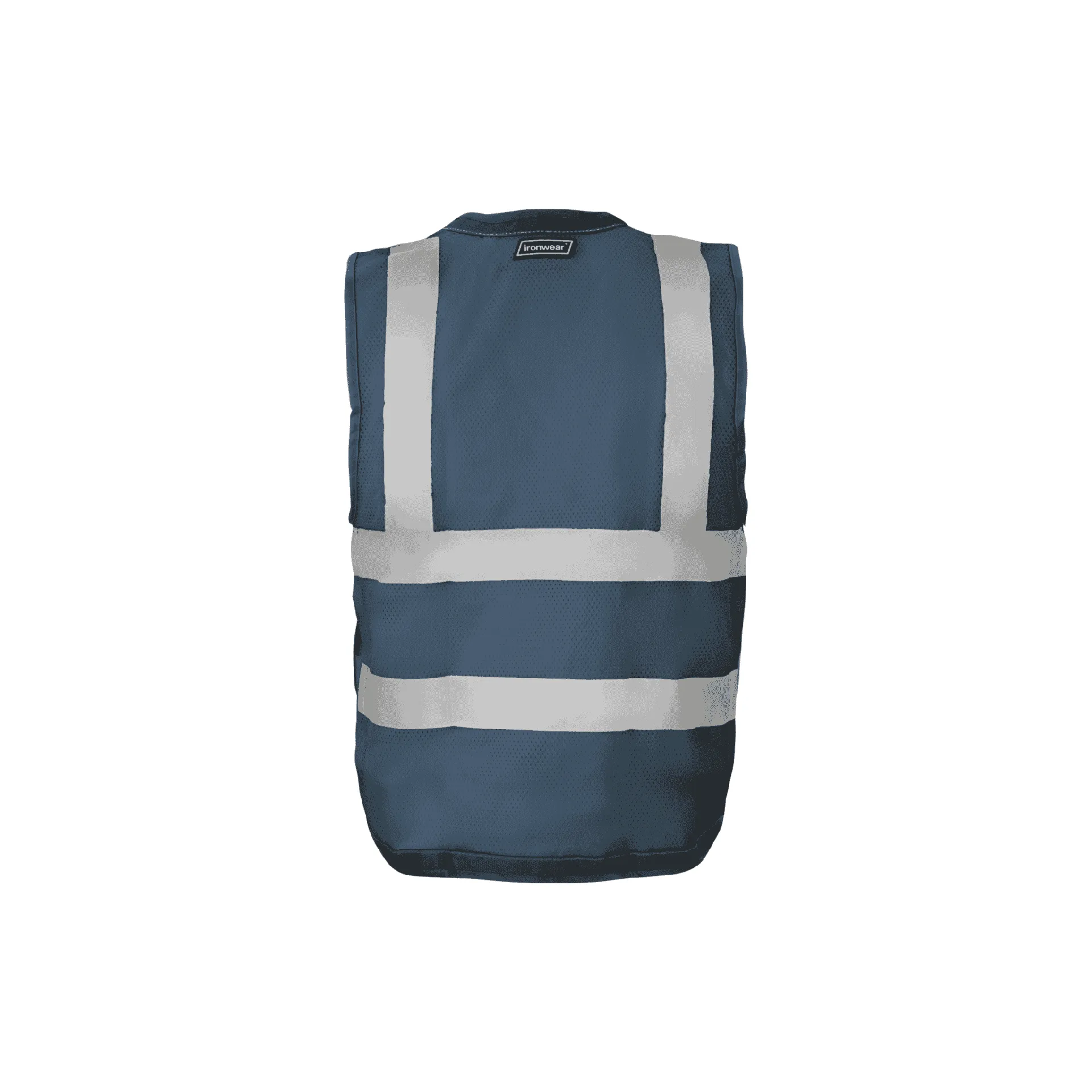 Navy Blue Snap Front and Side Closure Vest