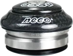 NECO Carbon Full Integrated 1-1/8" Threadless Headset 8.5mm Top Cone, Black, NC2872