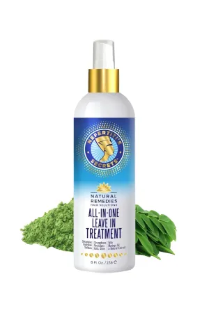 Nefertiti's Secrets All In One Leave-In Treatment, Moringa Oil & Rosemary Hair Conditioner, Strengthen & Stimulates, Heat Protection Spray For Hair Growth, Travel Size Moisturizer - 8 Oz / 236 ml