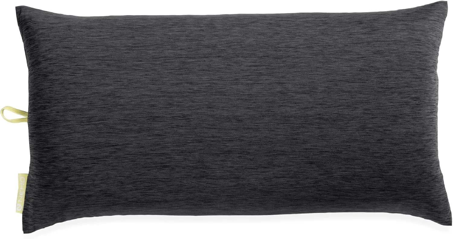 NEMO Equipment Fillo Elite Wide Ultralight Backpacking Pillow - Black Pearl/Citron - One Size