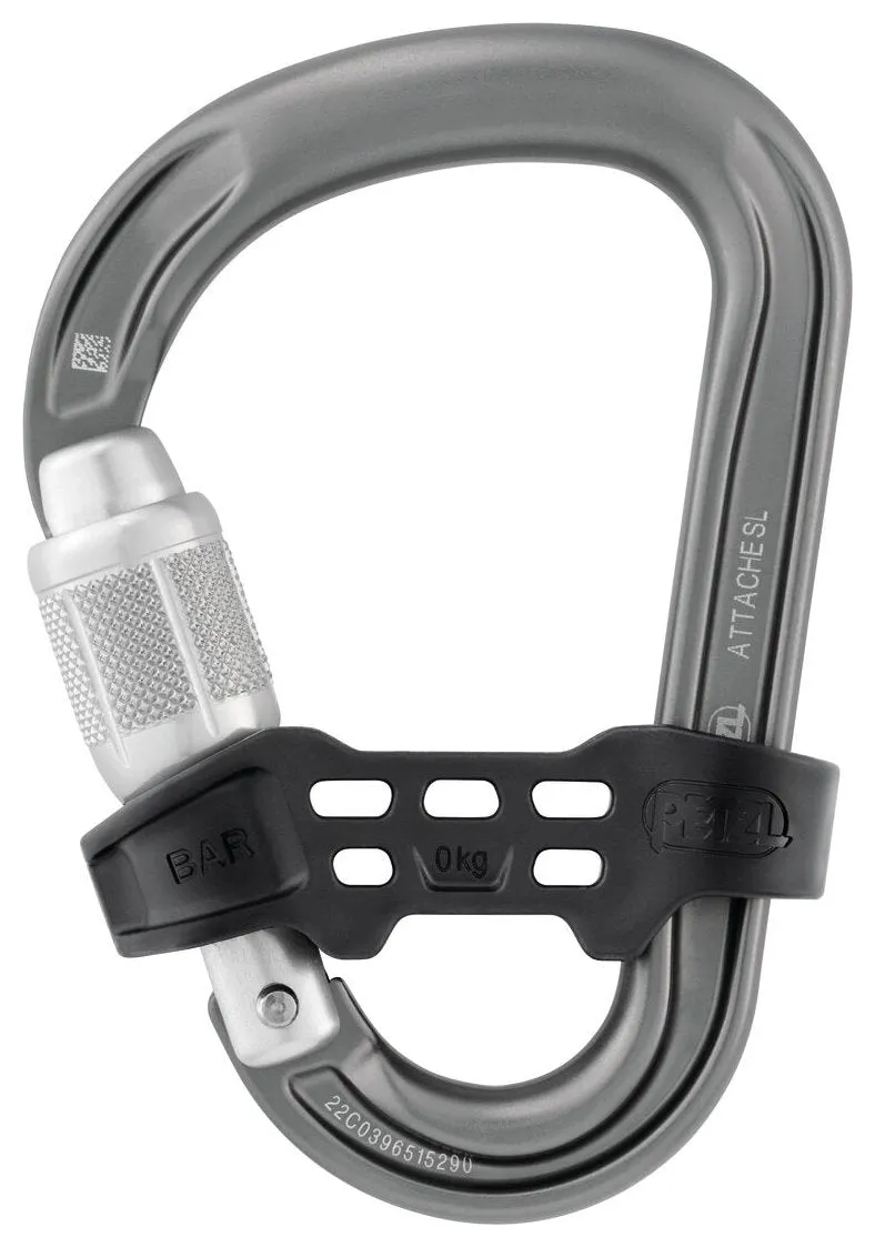 Neox Belay Kit - licht grijs, halfautomaat met safebiner
