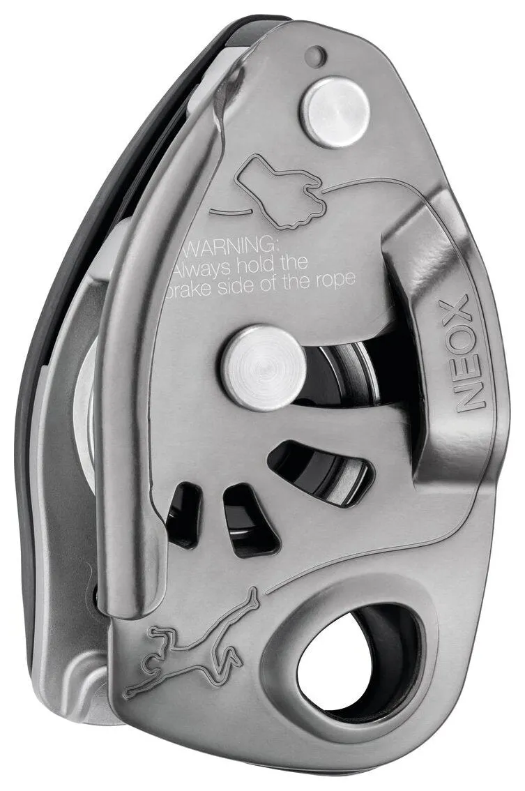 Neox Belay Kit - licht grijs, halfautomaat met safebiner
