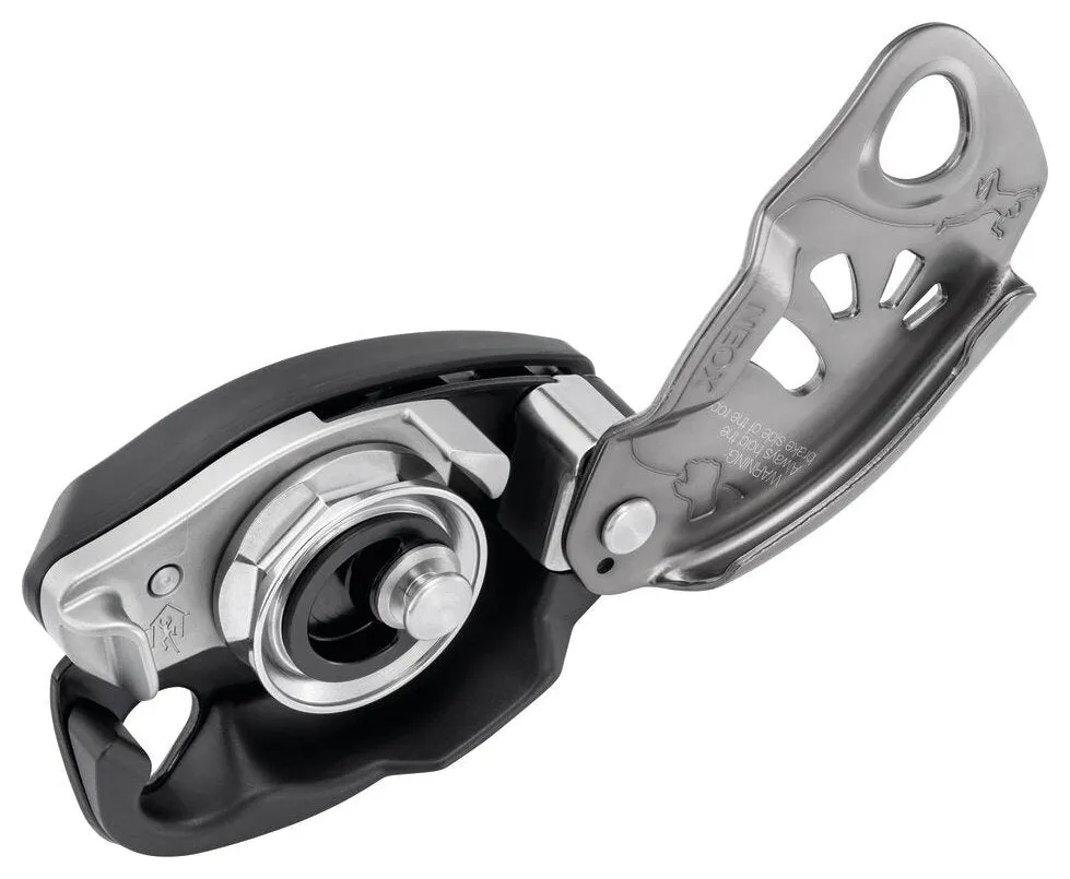 Neox Belay Kit - licht grijs, halfautomaat met safebiner
