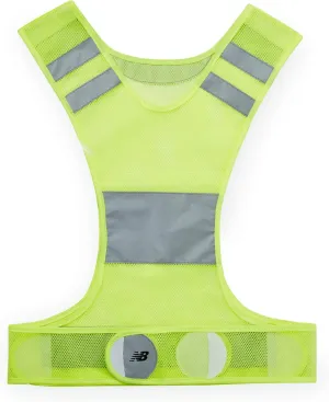 New Balance Reflective Vest - Safety Reflector Gear High Visibility Shoulder Straps & Belt for Night Time Running/Jogging, Walking, Cycling/Bike for Women, Men, Kids, Green