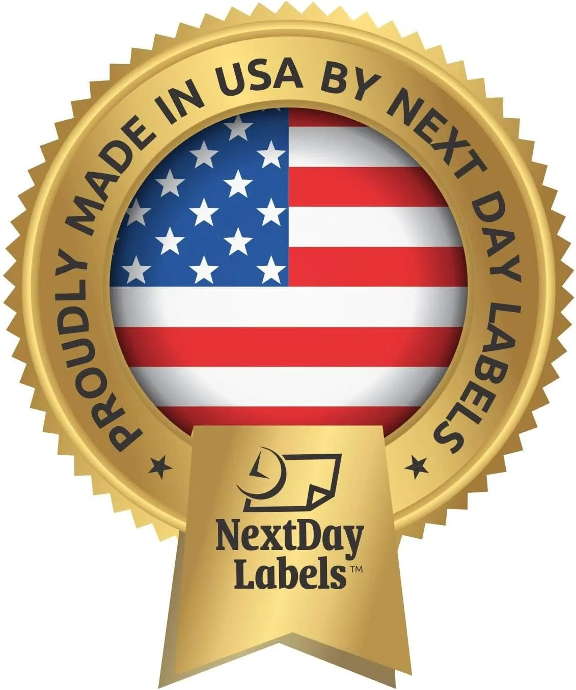 NextDayLabels - Click Ship Integrated Labels with Tear Off Receipt, Designed for Printing Online Labels. 8-1/2" x 11" Sheet with one Label 6.8125" x 4.75", Use for USPS, Ebay, Paypal, Etsy, ETC. (100)