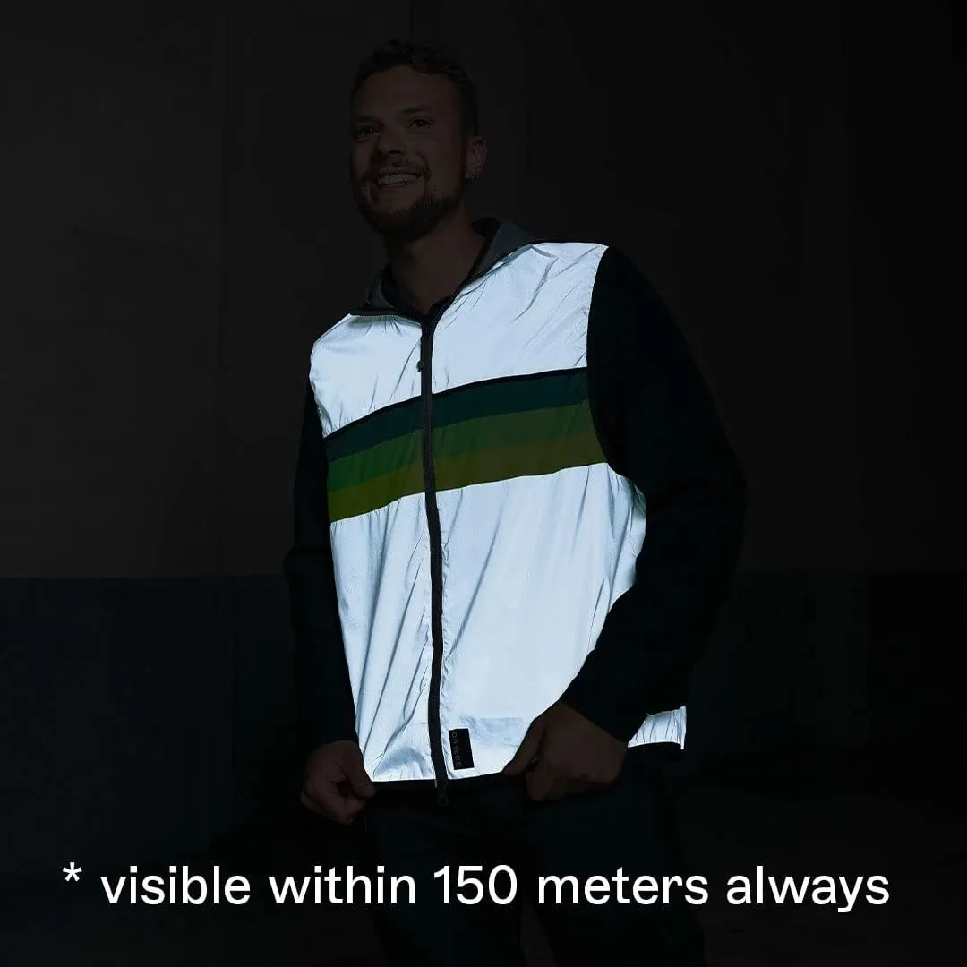 North Reflective Vest – Stylish Hi-Vis Hoodie with Pockets & 2-Way Zipper