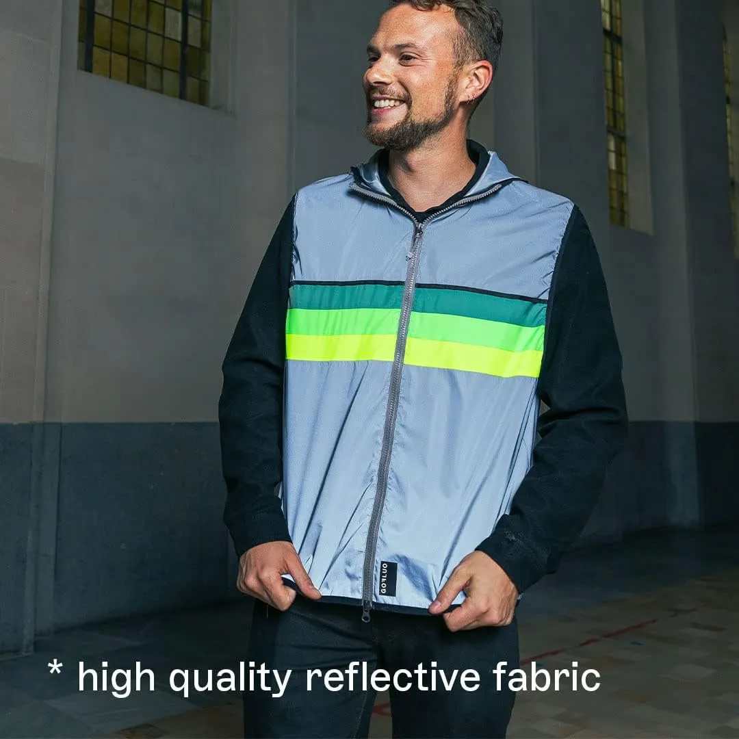 North Reflective Vest – Stylish Hi-Vis Hoodie with Pockets & 2-Way Zipper