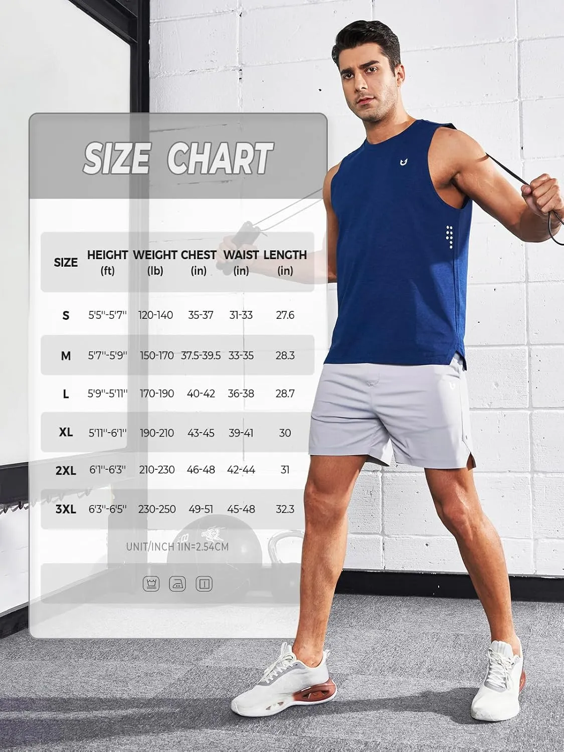 NORTHYARD Men's Workout Tank Tops Quick Dry Running Shirts Sleeveless Muscle Shirts Athletic Training Sports
