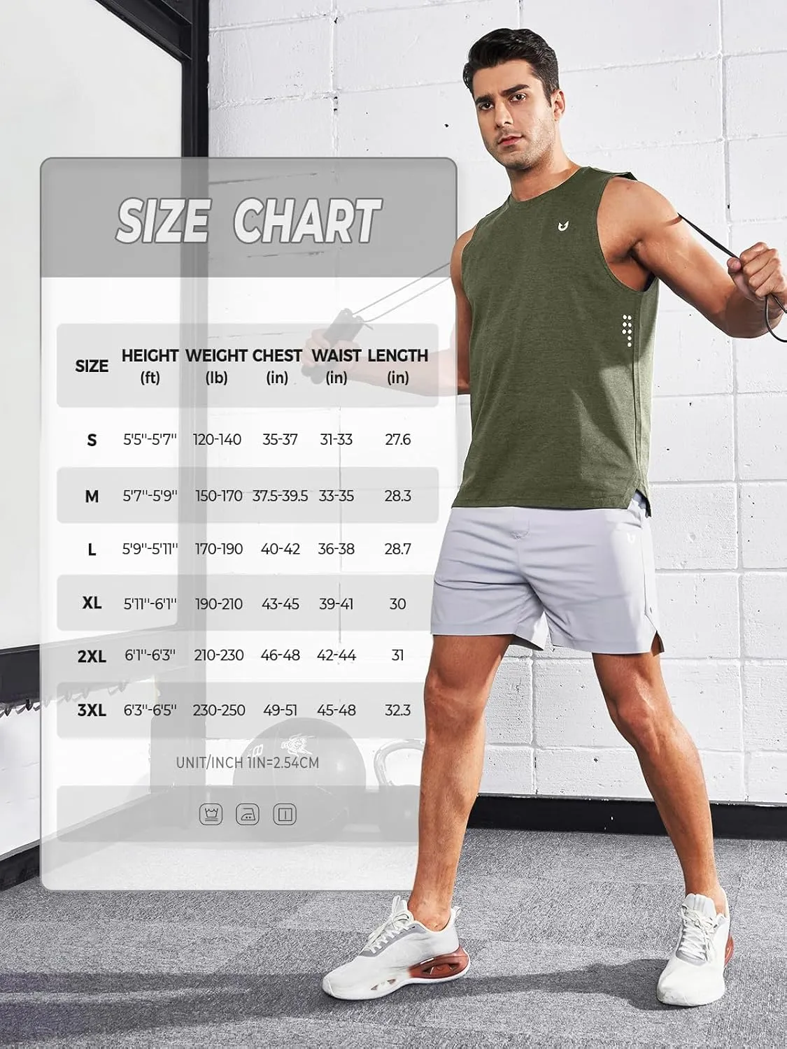 NORTHYARD Men's Workout Tank Tops Quick Dry Running Shirts Sleeveless Muscle Shirts Athletic Training Sports