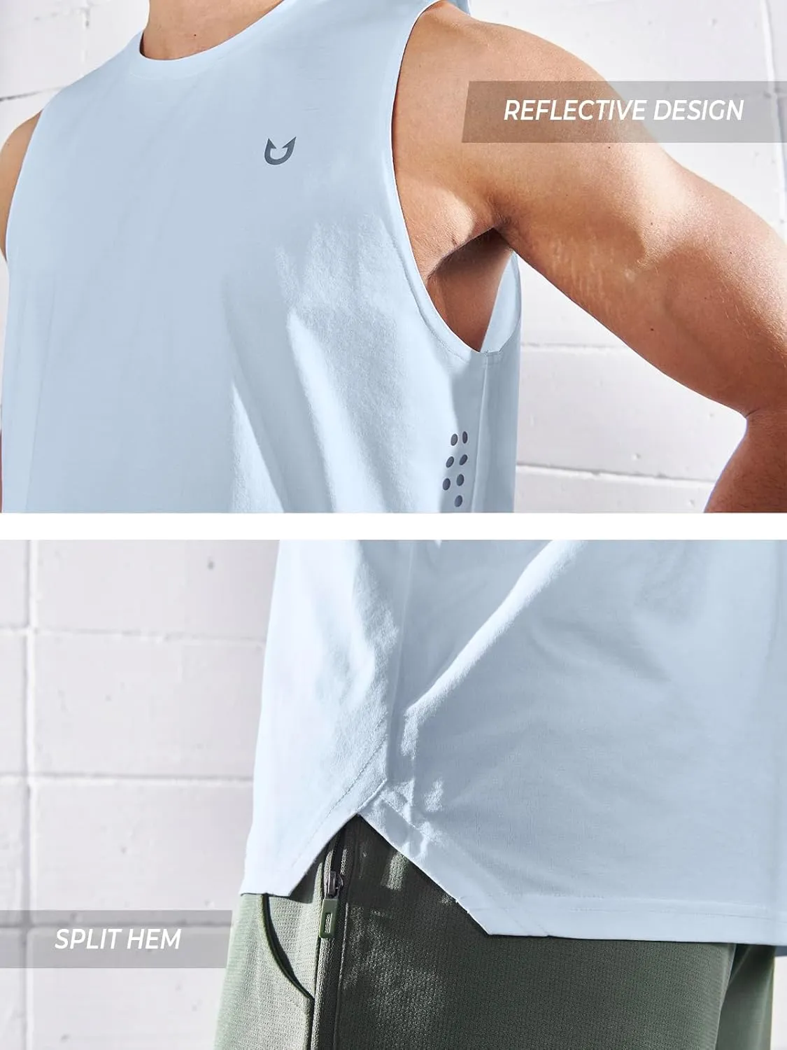 NORTHYARD Men's Workout Tank Tops Quick Dry Running Shirts Sleeveless Muscle Shirts Athletic Training Sports